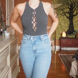 HIGH-NECK BODYSUIT